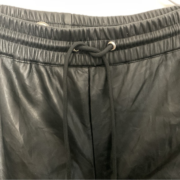 Fashion Nova, Faux Leather Joggers, Black, Women's Size Medium - Picture 6 of 6